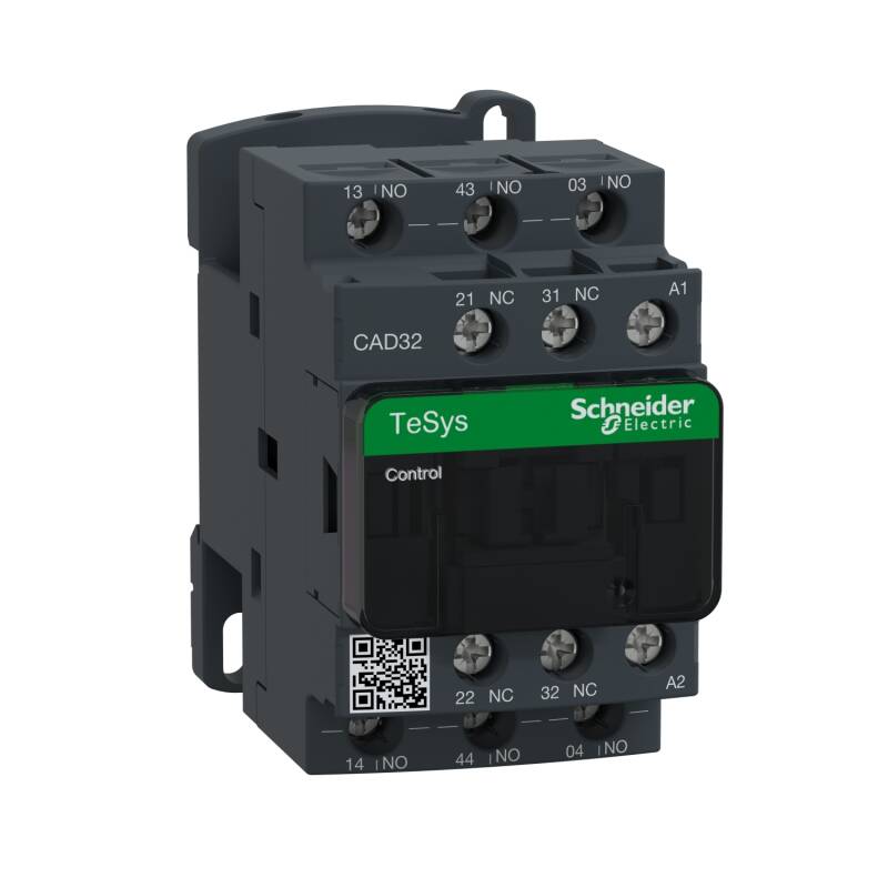 Control relay, TeSys Deca, 3NO+2NC, 0 to 690V, 220VAC 50/60Hz standard coil, screw clamp - 1