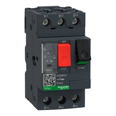 GV2ME22 MPCB 20-52A ICU 50KA BUTTON TYPE SCHNEIDER ELECTRIC - 1