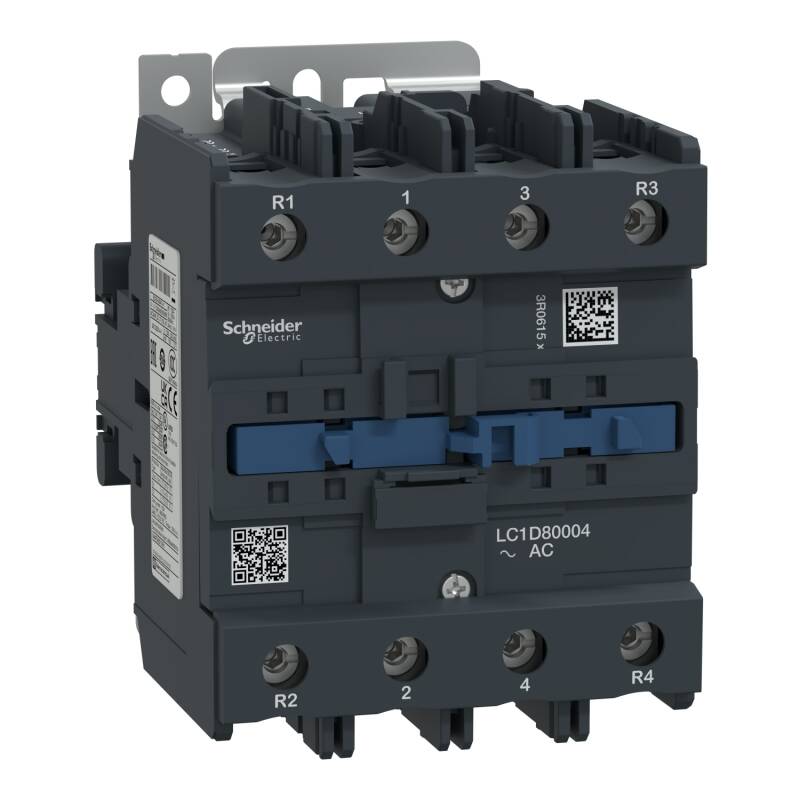 Contactor, TeSys Deca, 4P(4NO), AC-1, 440V, 125A, 220V AC 50/60Hz coil - 1