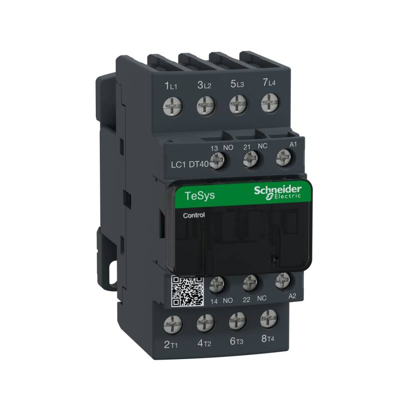 Contactor, TeSys Deca, 4P(4 NO), AC-1, <lt/>= 440V, 40A, 220V AC 50/60Hz coil, screw terminal - 1